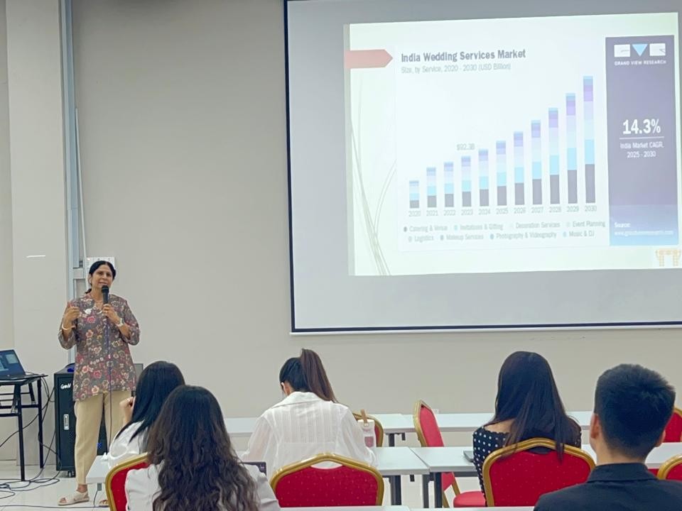 Dr. N. Padmaja lecturing at UCSI University